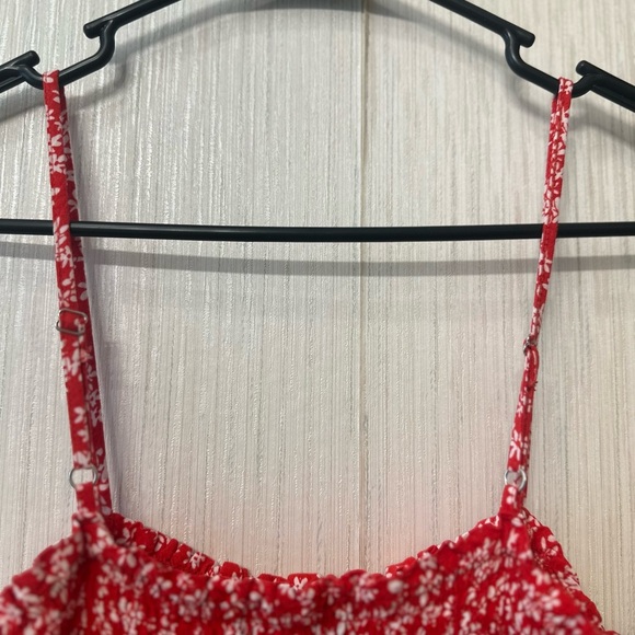 Pacific Vibe Red Floral Maxi Dress size medium - Picture 5 of 8